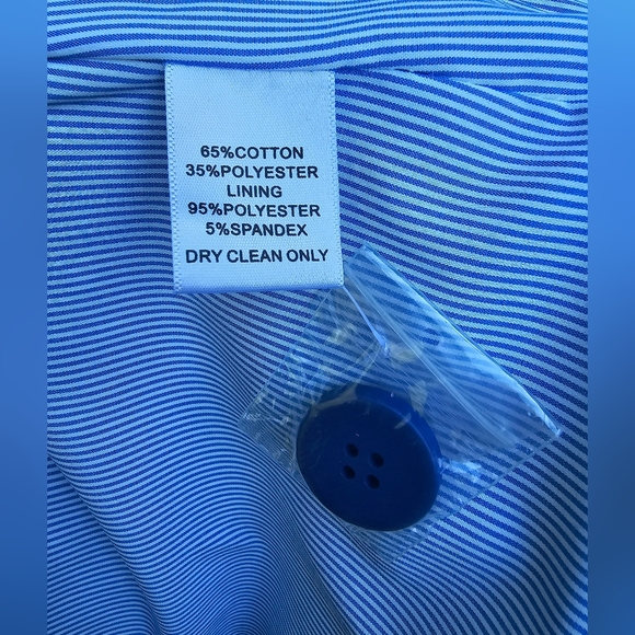 EUC Gibson Cobalt Blue Notched Blazer, Size S - Picture 5 of 7